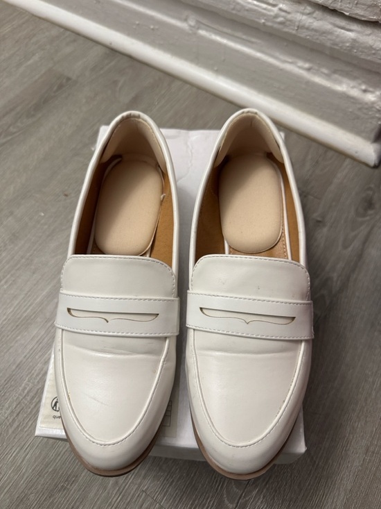 SHEIN Shoes - SHEIN White Penny Loafers for Women